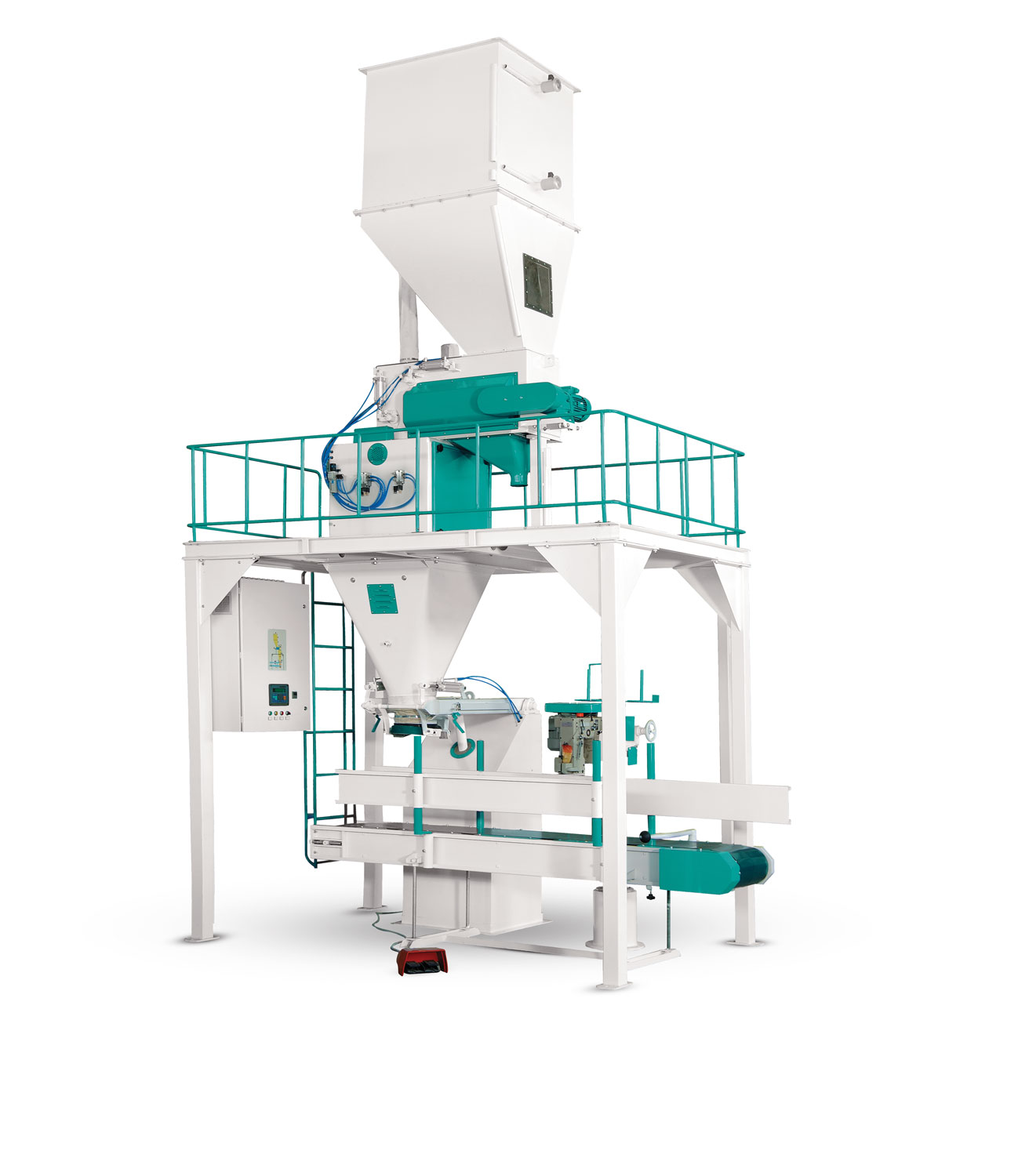 Flour Bagging Machine System With Double Weigh Hopper & Single Station 5/10 Kg5