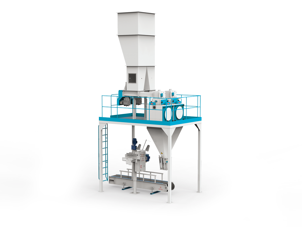 Flour Bagging Machine System With Double Weigh Hopper & Single Station 5/10 Kg1