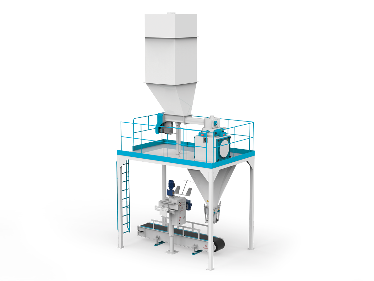 Flour Bagging Machine System With Single Weigh Hopper & Single Station 5/10 Kg