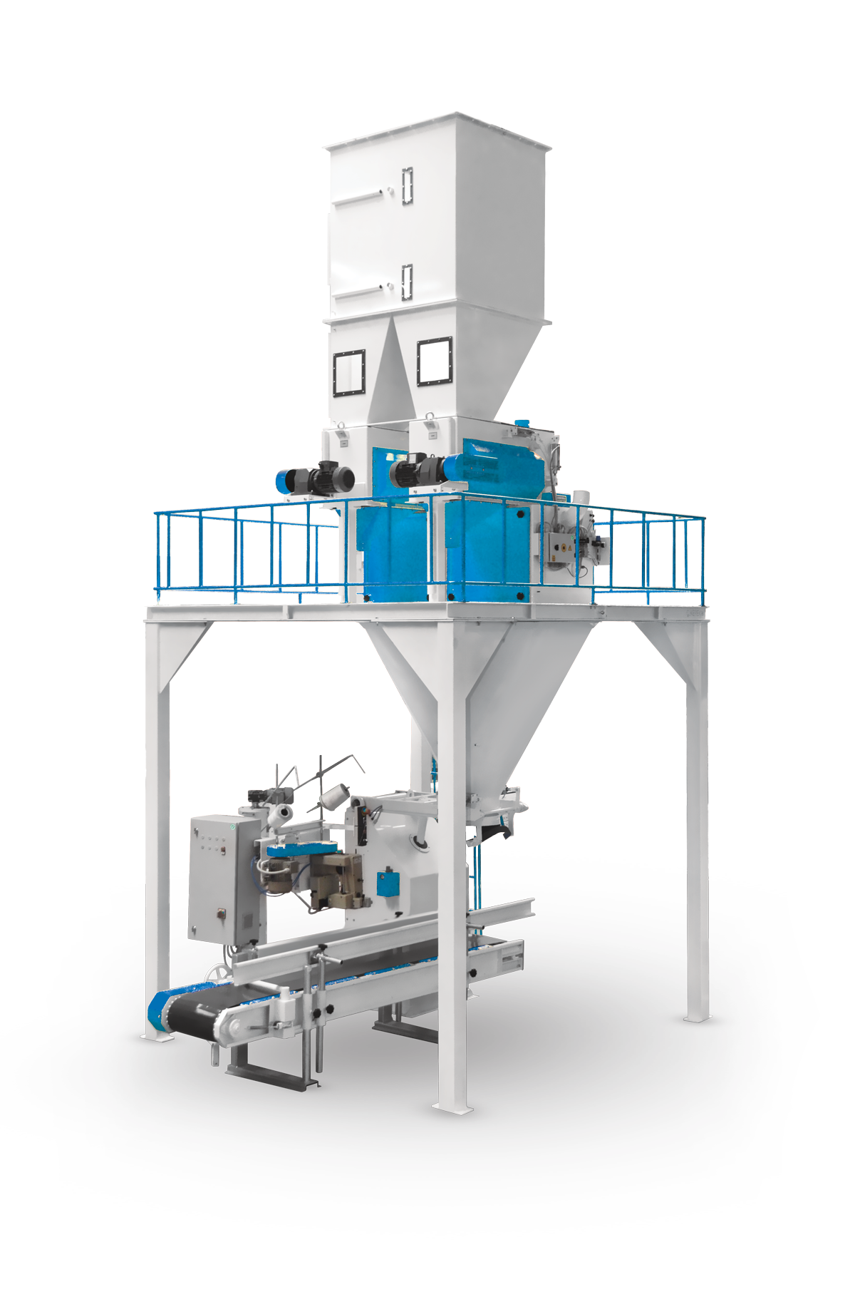 Flour Bagging Machine With Double Weigh Hopper & Four Stations 10/25/50 Kg6