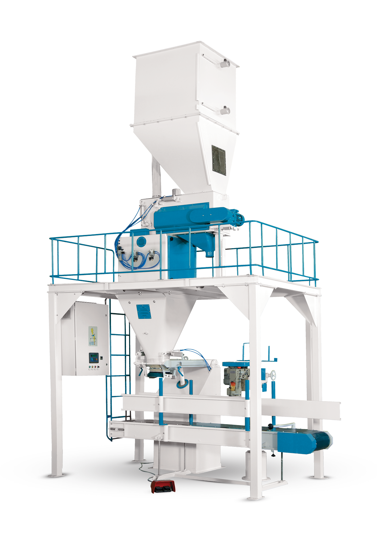 Flour Bagging Machine System With Double Weigh Hopper & Single Station 5/10 Kg3